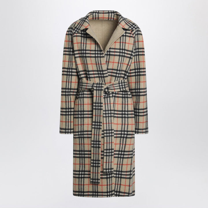 Coats &amp; Jackets 8 UK Burberry - Sand reversible wool coat Brand
