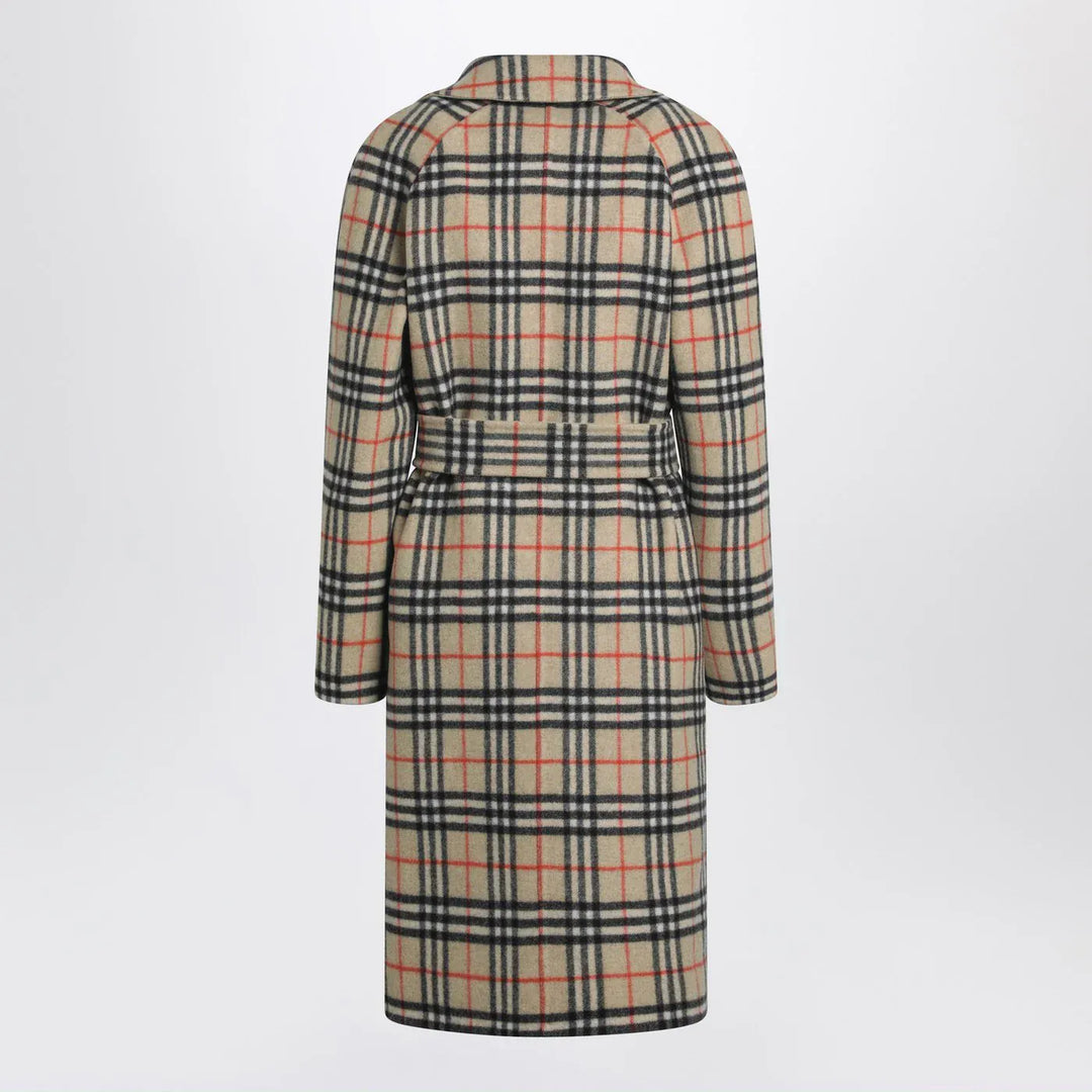 Burberry - Sand reversible wool coat Brand Coats &amp; Jackets 8 UK
