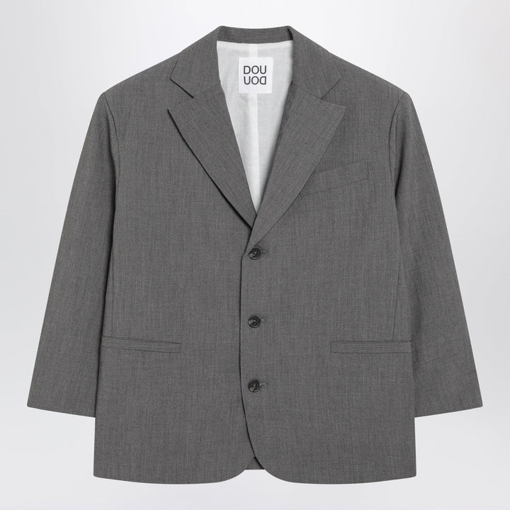 Coats &amp; Jackets Douuod - Grey single-breasted jacket Brand