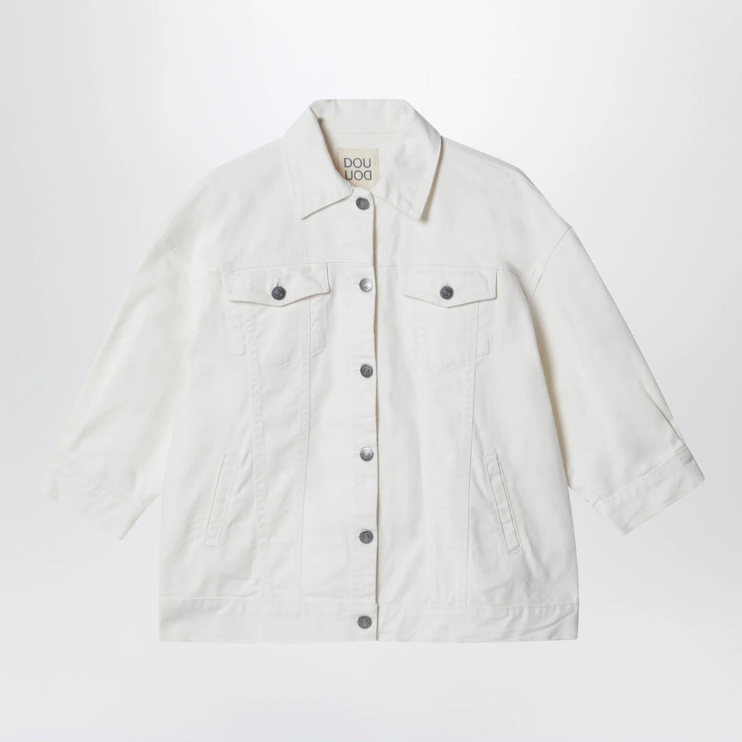 Douuod - Ivory denim jacket Brand Coats &amp; Jackets 10Y