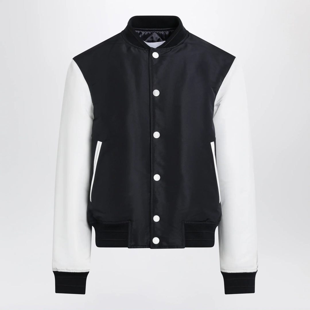 Givenchy - Navy/White Satin Varsity Jacket Brand Coats &amp; Jackets 48 IT