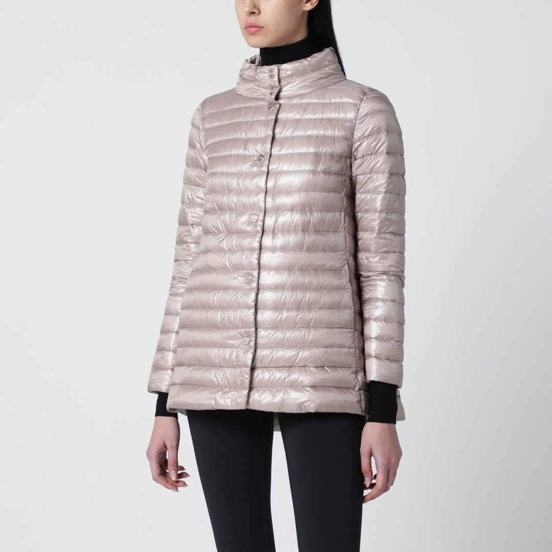 Coats & Jackets HERNO - Light pink quilted nylon padded jacket Brand