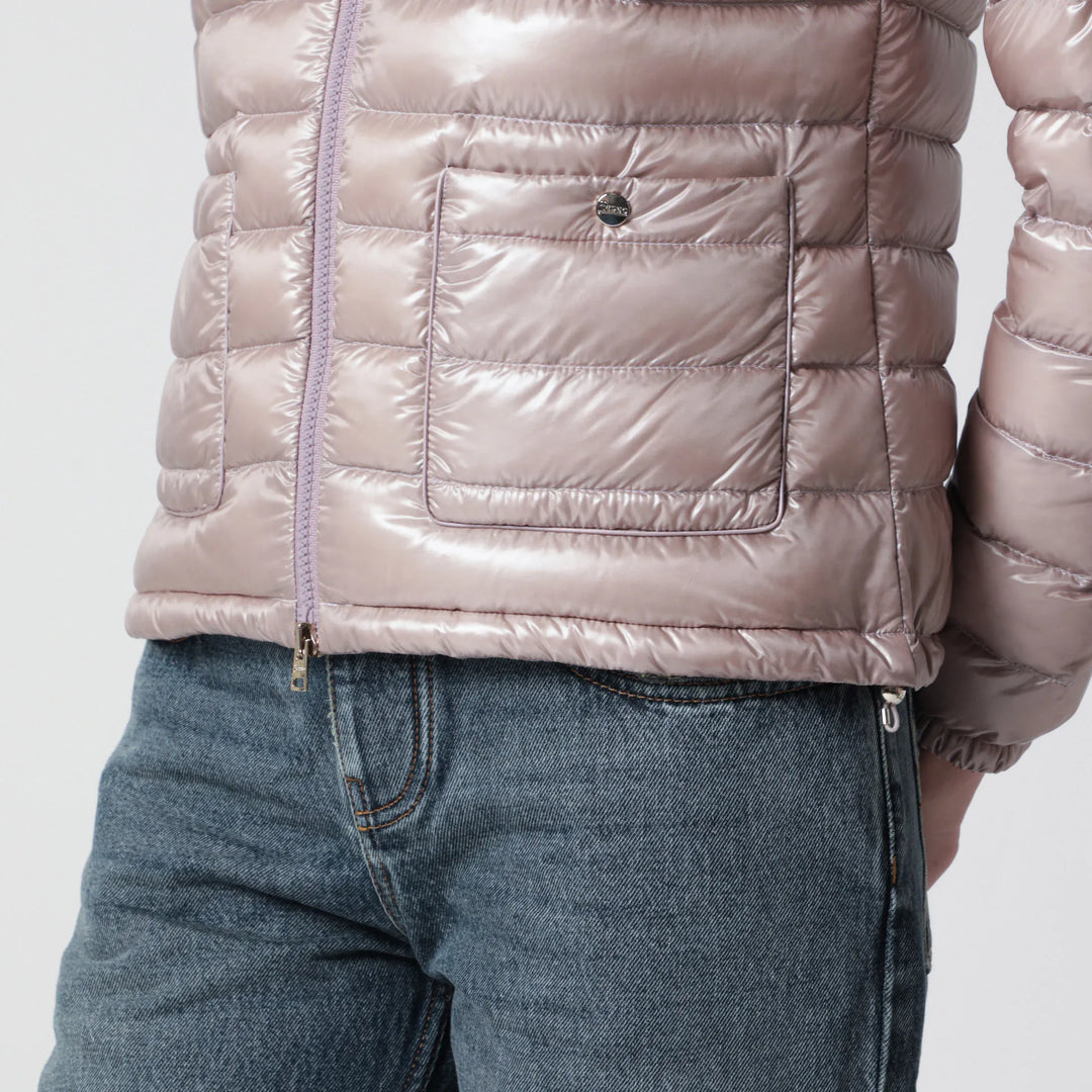 HERNO - Ultralight Nylon Bomber Powder Pink Brand Coats &amp; Jackets