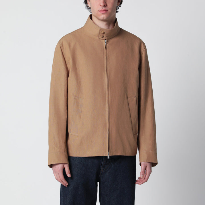 Coats &amp; Jackets Lardini - Camel linen-blend jacket Brand