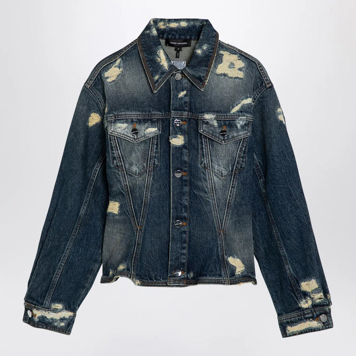 Marc Jacobs - Washed denim jacket with worn details Brand Coats &amp; Jackets XS