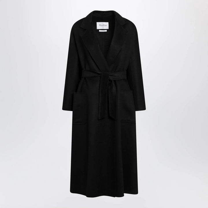 Max Mara - Black Ludmilla Icon Coat in cashmere Brand Coats &amp; Jackets 44  IT