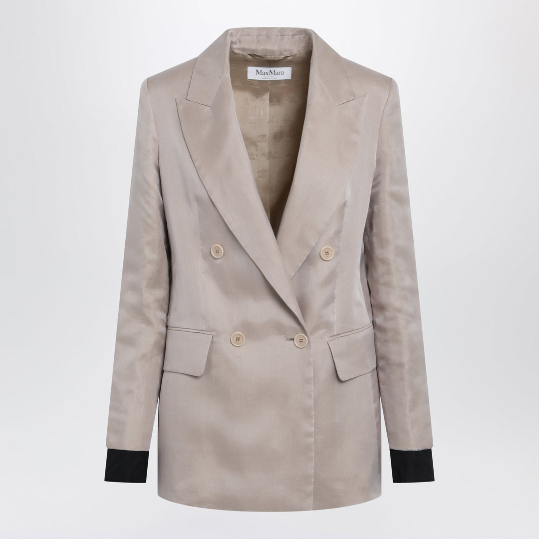Coats & Jackets Max Mara - Oversized linen and organza blazer in pink Brand