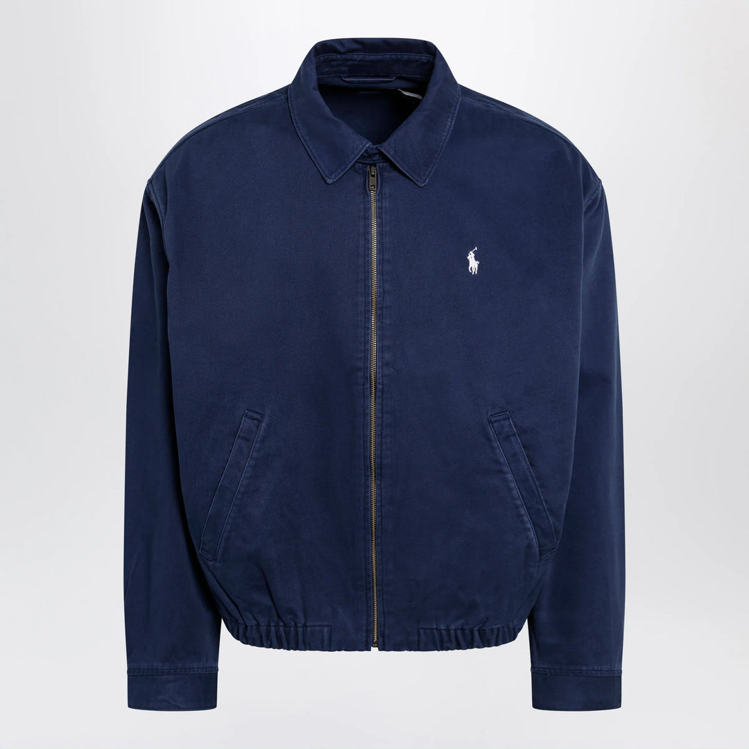 Polo Ralph Lauren - Navy blue zip-up jacket in cotton Brand Coats &amp; Jackets S