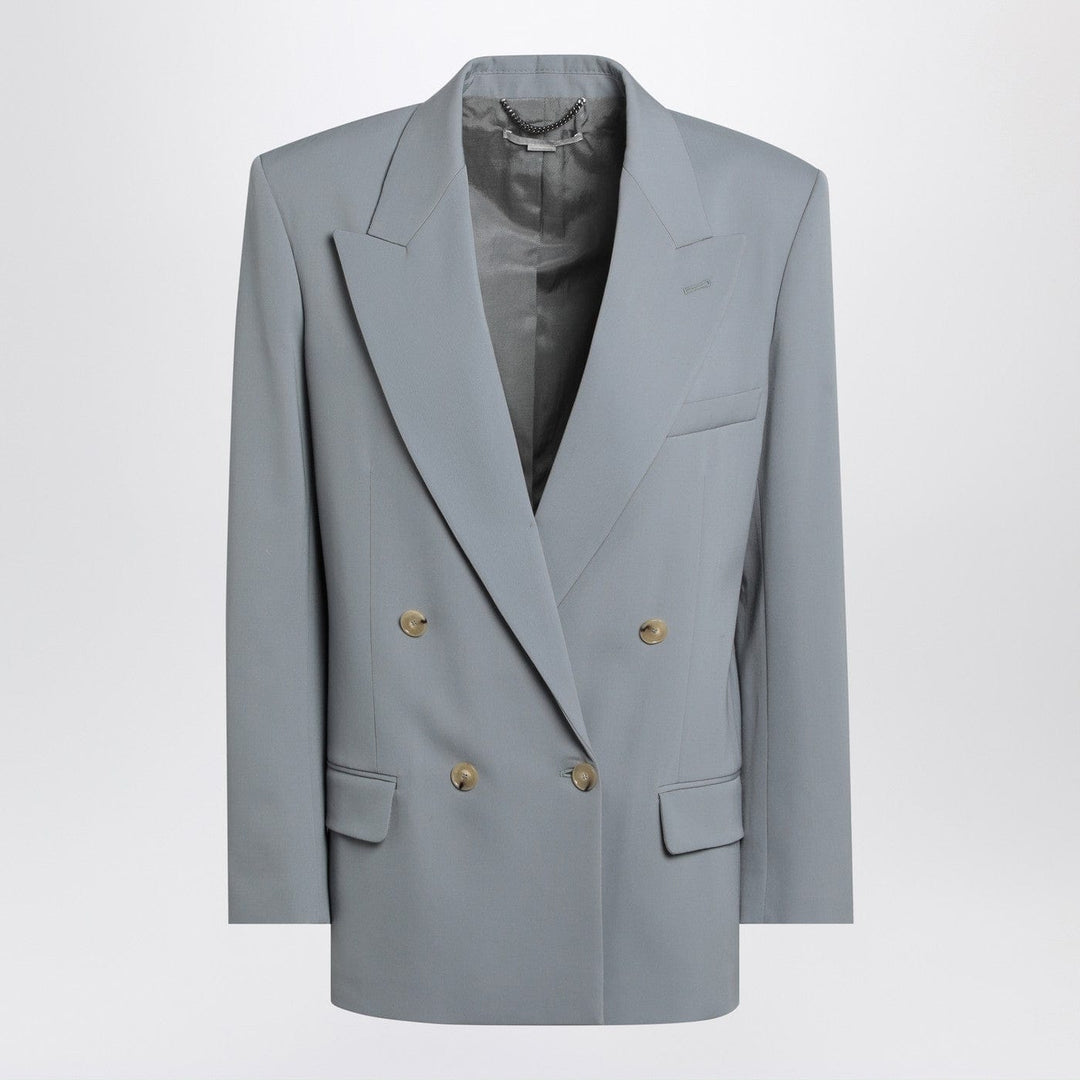 Coats & Jackets 38  IT Stella McCartney - Light grey wool double-breasted jacket Brand