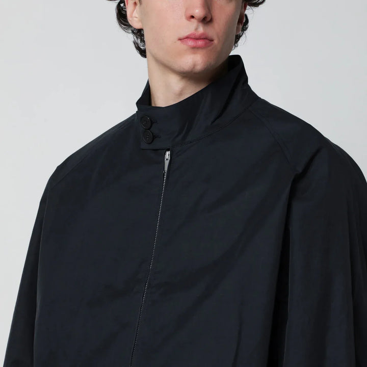 STUDIO NICHOLSON - Over bomber jacket ink blue cotton-blend Brand Coats &amp; Jackets