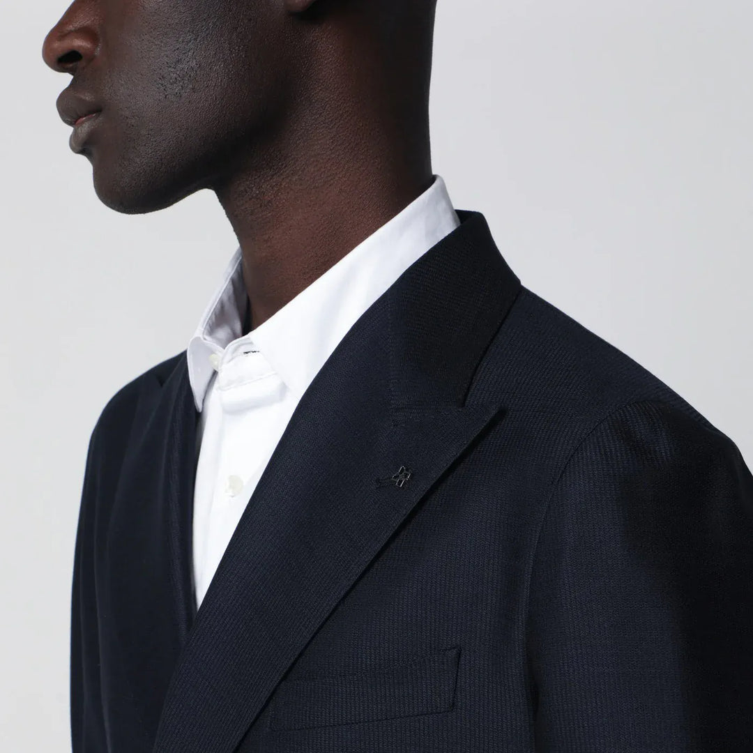 Tagliatore - Blue wool double-breasted jacket Brand Coats &amp; Jackets