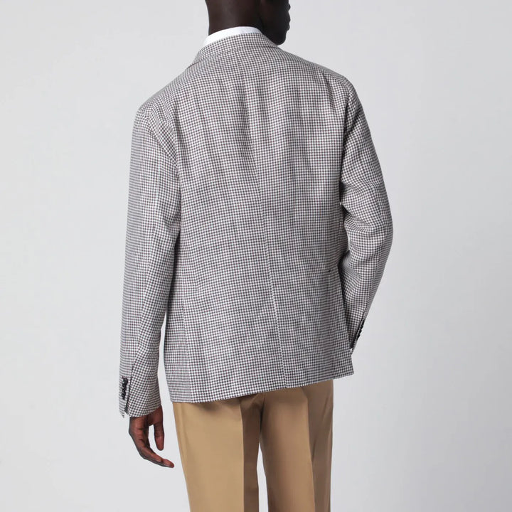 Tagliatore - Single-breasted jacket with brown pattern Brand Coats &amp; Jackets