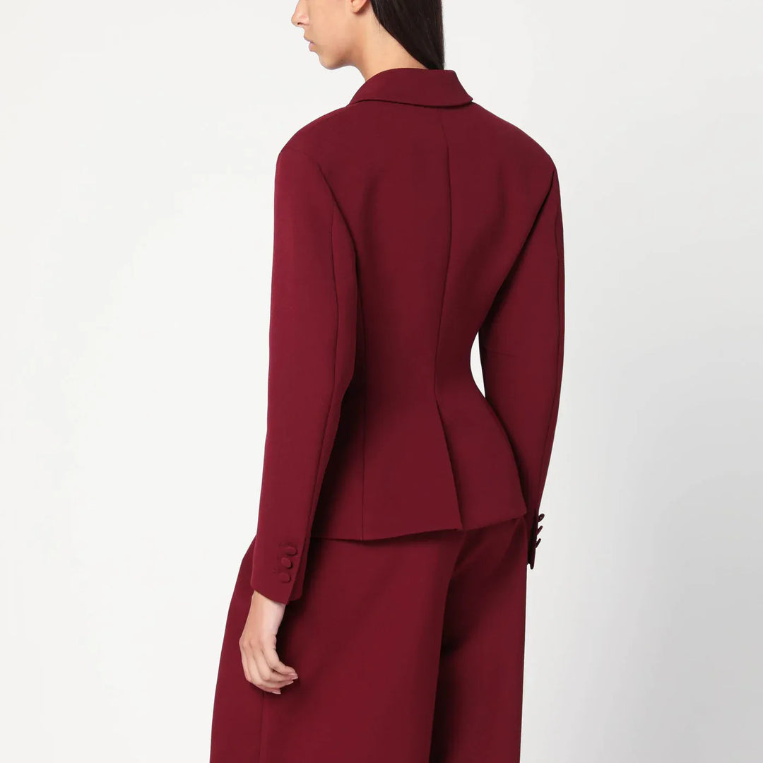 THE ANDAMANE - Burgundy single-breasted jacket Brand Coats &amp; Jackets