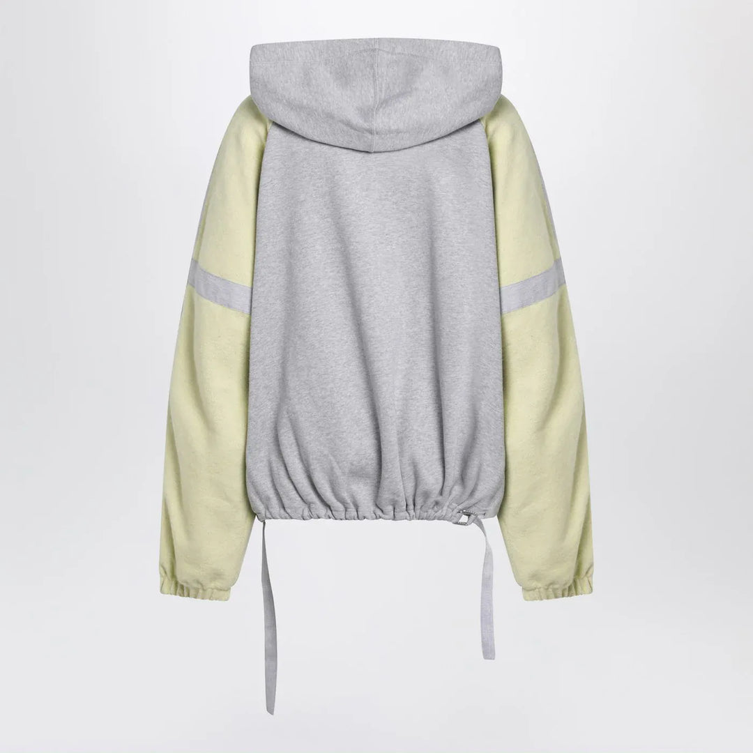The Attico - Grey/light yellow bomber sweatshirt Brand Coats &amp; Jackets
