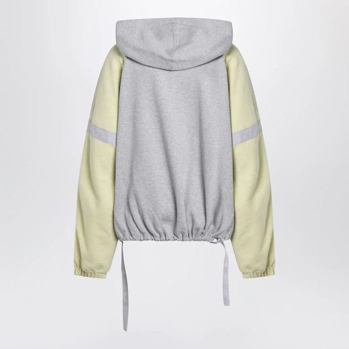 The Attico - Grey/light yellow bomber sweatshirt Brand Coats &amp; Jackets
