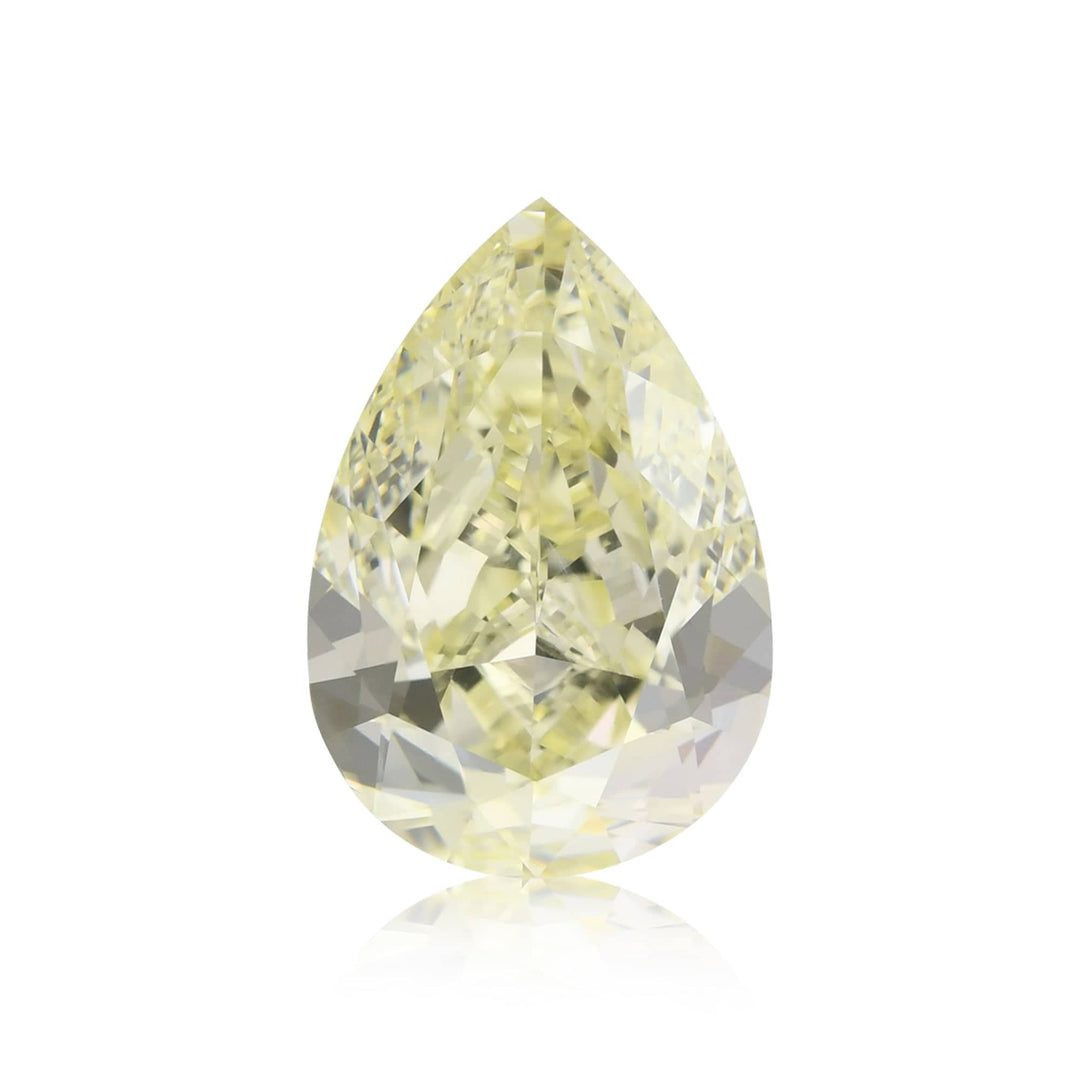 6.42 Carat Y-Z Pear Diamond SI2 GIA Brand Color Diamond