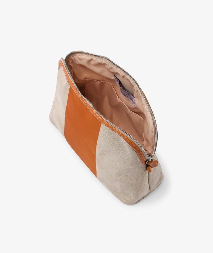 My Style Bags Cosmetic & Toiletry Bags My Style Bags Trousse Stripe - Large in Sand My Style Bags Personalised Trousse Stripe - Large in Sand Brand