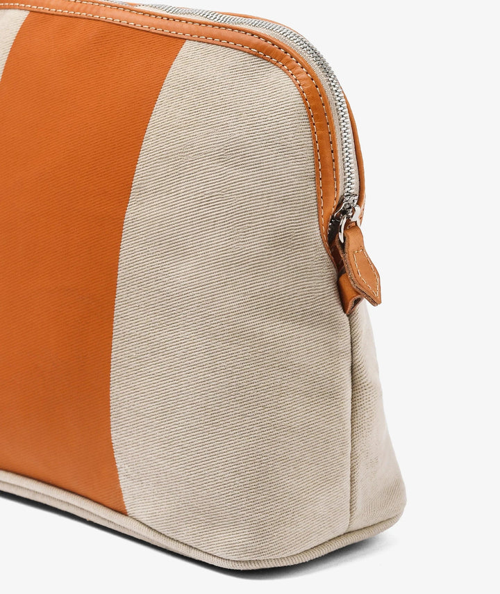 My Style Bags Cosmetic & Toiletry Bags My Style Bags Trousse Stripe - Large in Sand My Style Bags Personalised Trousse Stripe - Large in Sand Brand