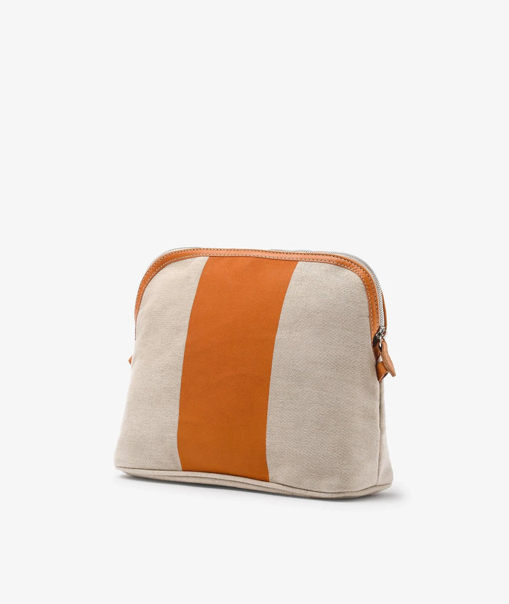 My Style Bags Cosmetic & Toiletry Bags My Style Bags Trousse Stripe - Large in Sand My Style Bags Personalised Trousse Stripe - Large in Sand Brand