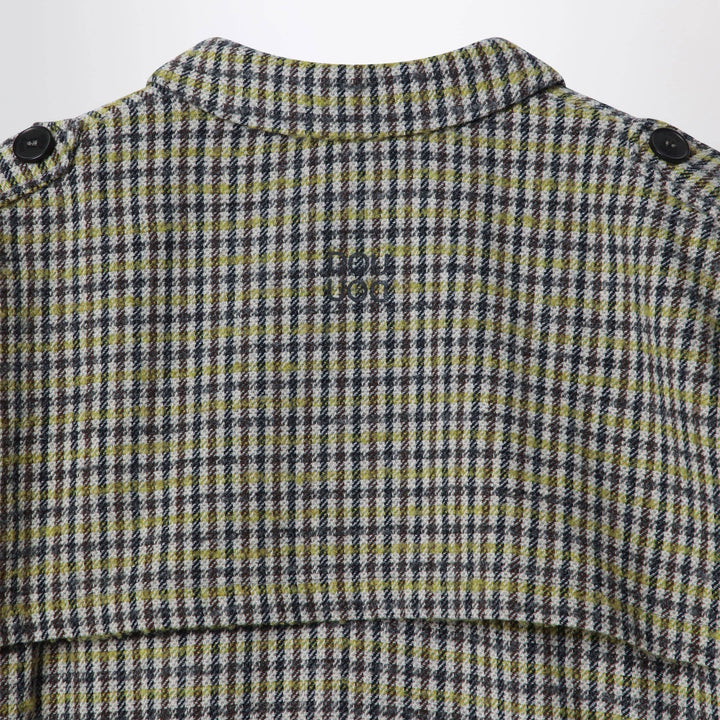 Douuod - Double-breasted wool-blend trench coat with check pattern Brand