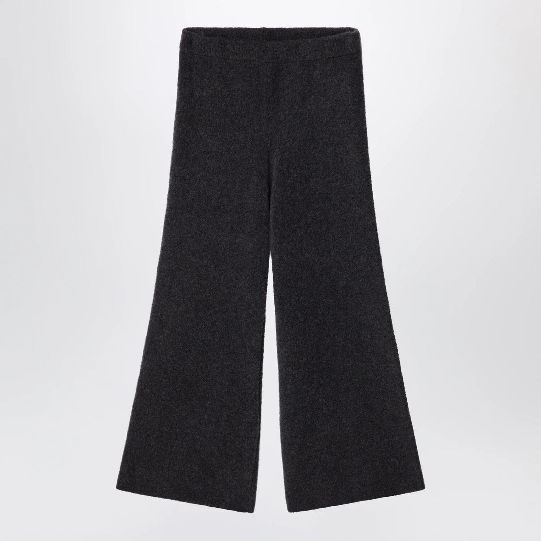 Douuod - Ebony brown bouclé knit trousers Brand 4Y