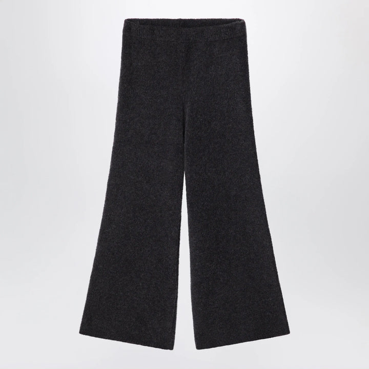 Douuod - Ebony brown bouclé knit trousers Brand 4Y