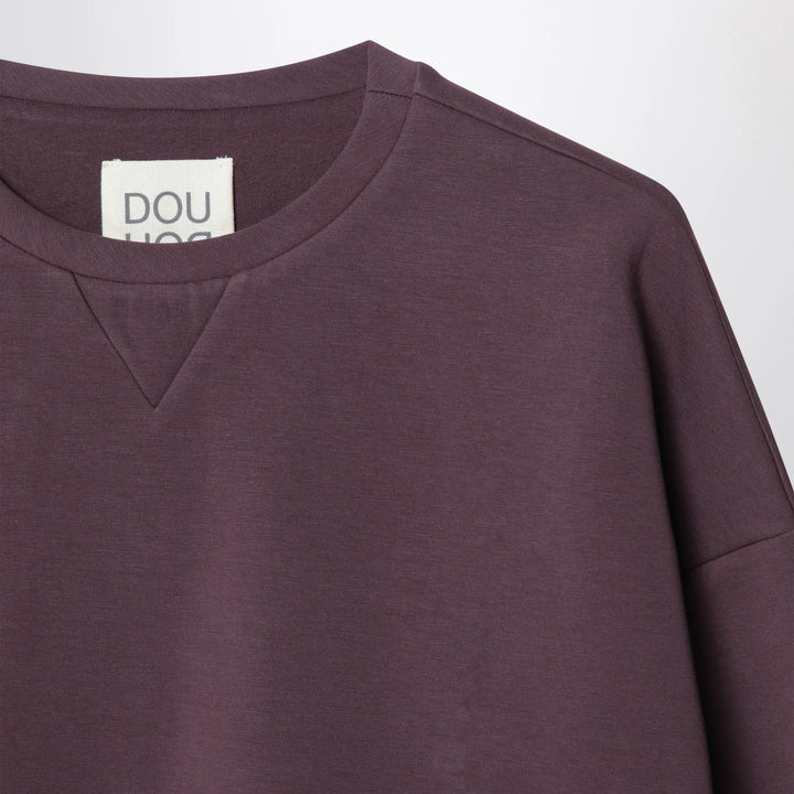 Douuod - Plum cotton sweatshirt Brand
