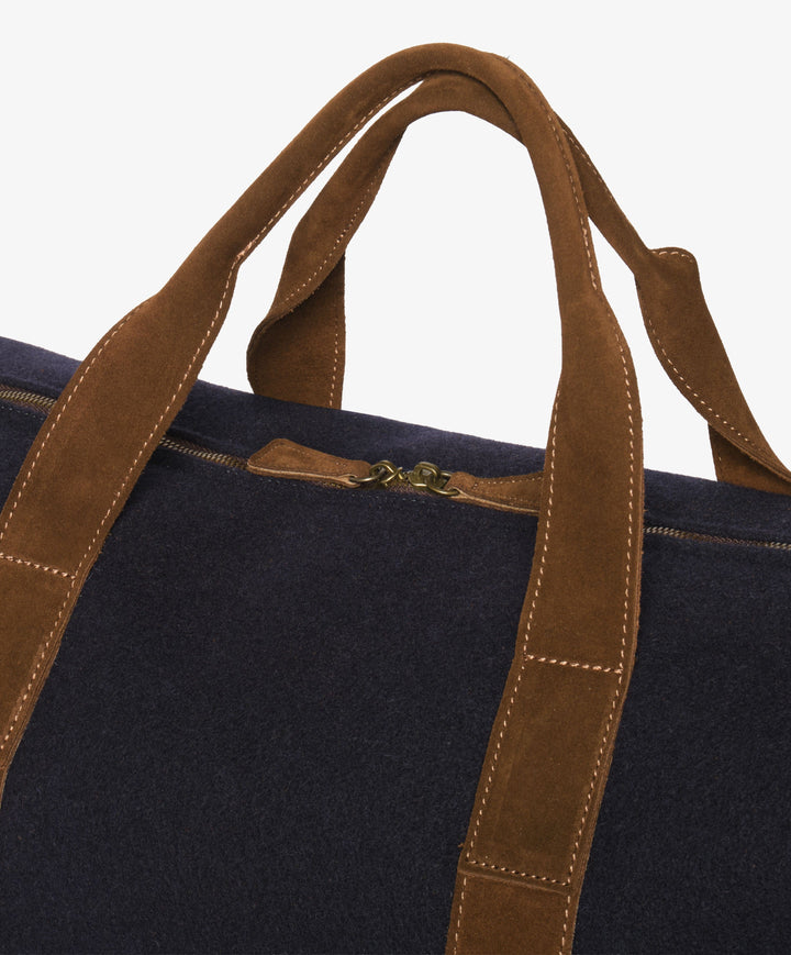 My Style Bags Personalised Harvard Large Felt Duffel Bag – Blue Brand Duffel Bag