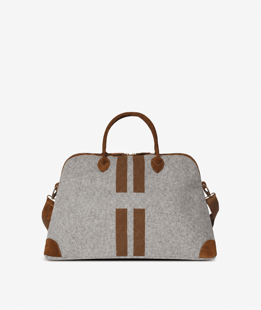My Style Bags Personalised London Large Felt Duffel Bag – Grey Brand Duffel Bag