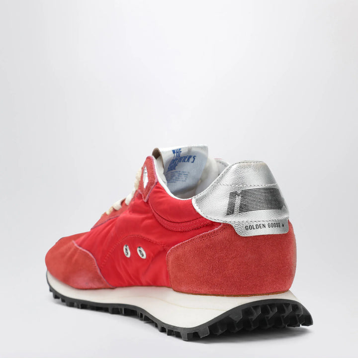 Golden Goose - Red/silver Marathon sneakers in nylon and suede Brand