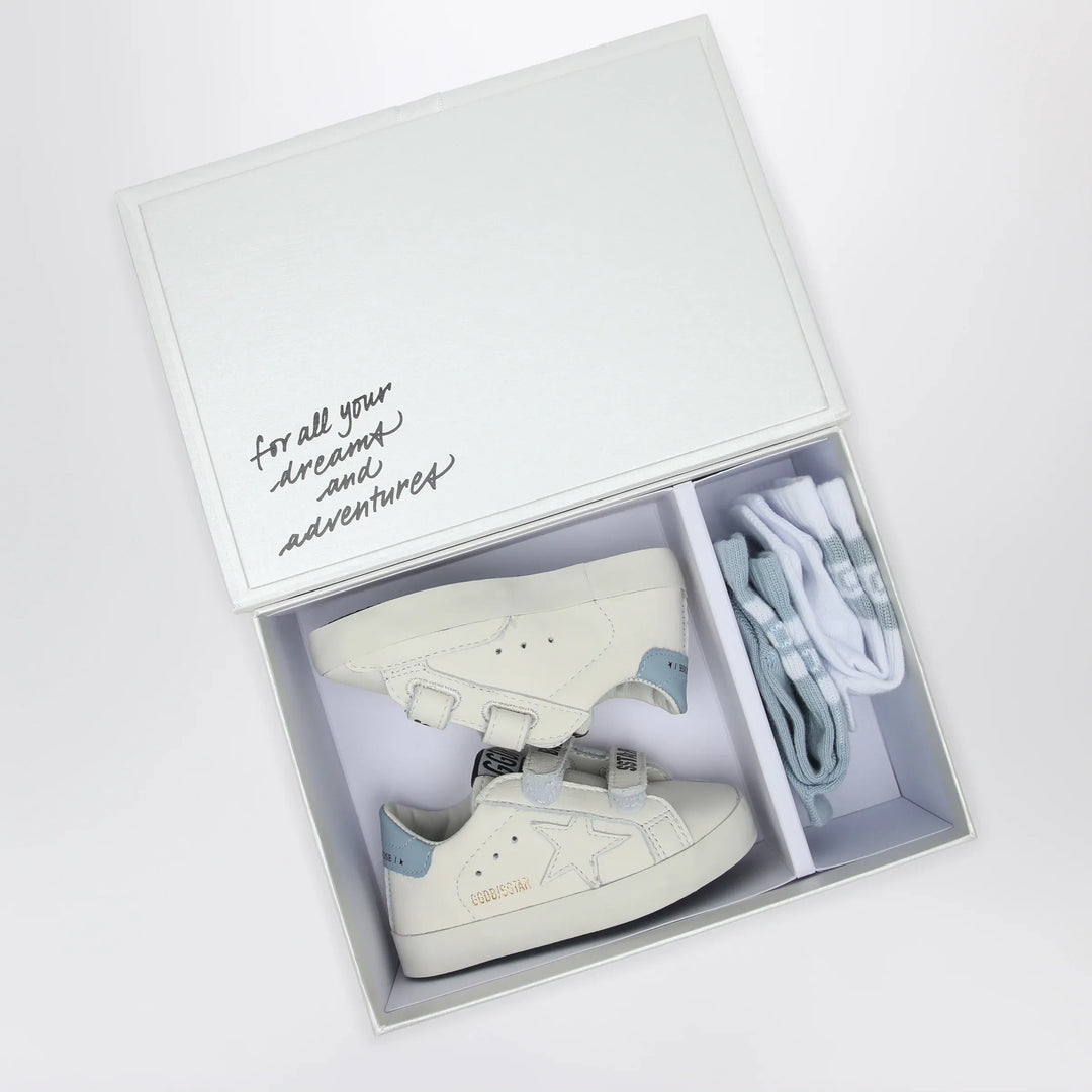 Golden Goose - Set Sneakers Baby School white/pink with socks Brand 16