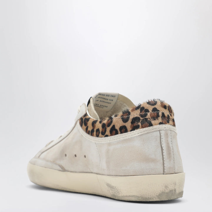 Golden Goose - White and beige Super-Star sneakers with pony hair details Brand