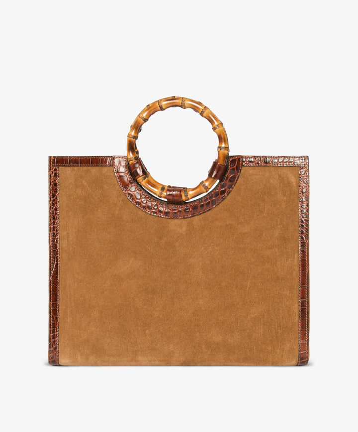 My Style Bags Personalised Bamboo Large Deluxe Handbag – Tobacco Brand Handbag