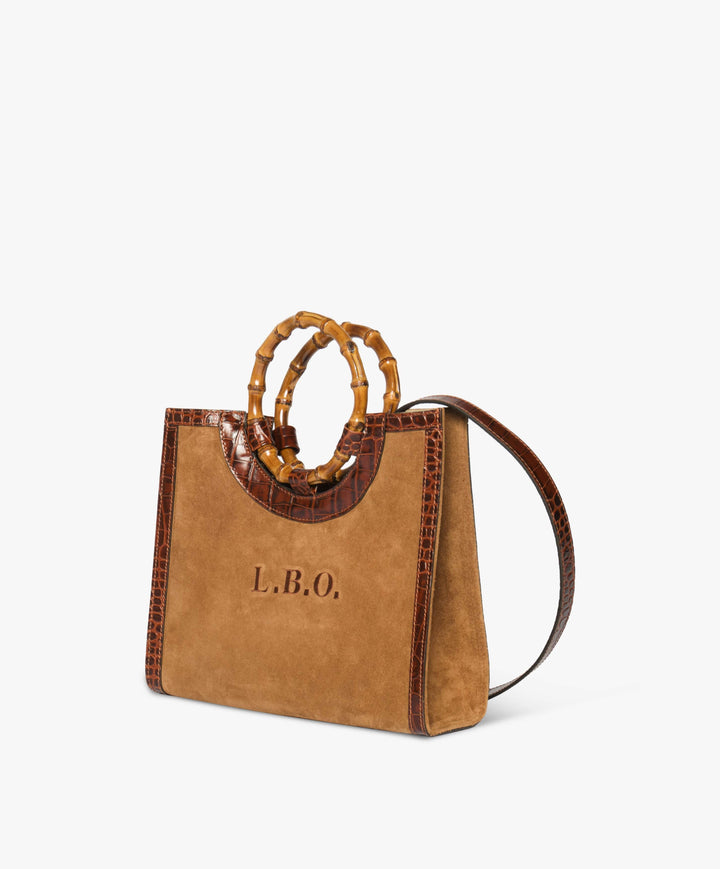 My Style Bags Personalised Bamboo Medium Deluxe Handbag – Tobacco Brand Handbag
