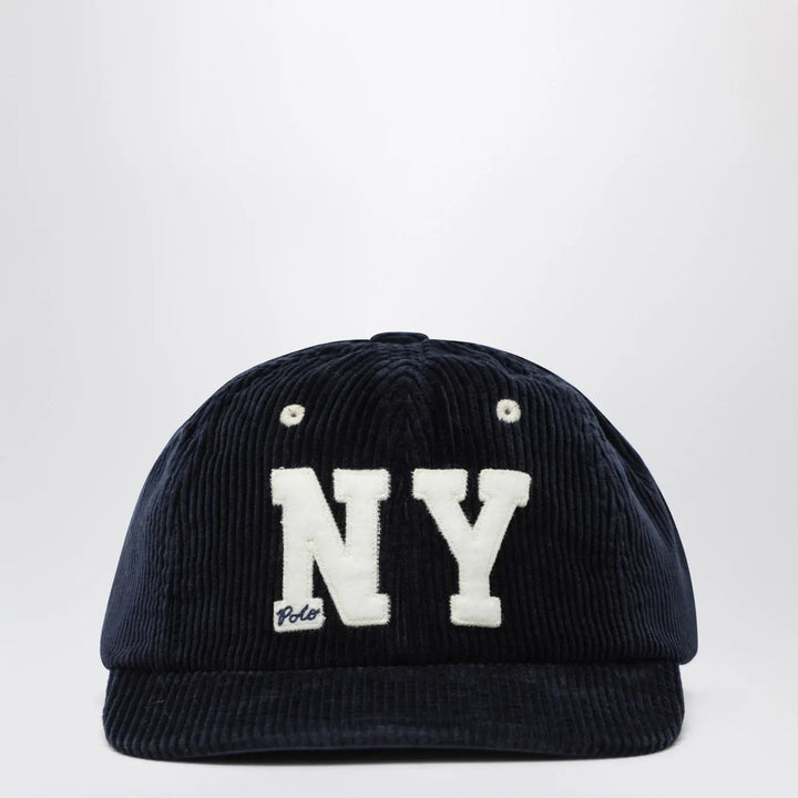 Polo Ralph Lauren - Blue corduroy baseball cap Brand Hats TU
