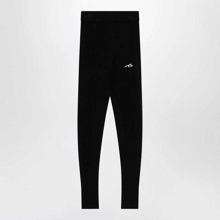 Balenciaga - Black Techwear viscose leggings Brand Hosiery XS