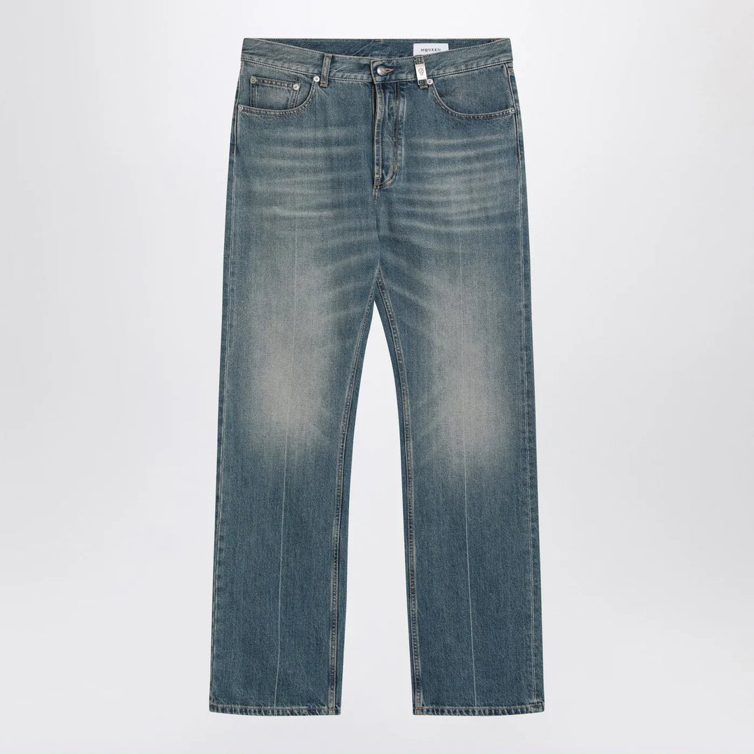 Alexander McQueen - Faded blue jeans Brand Jeans 48 IT
