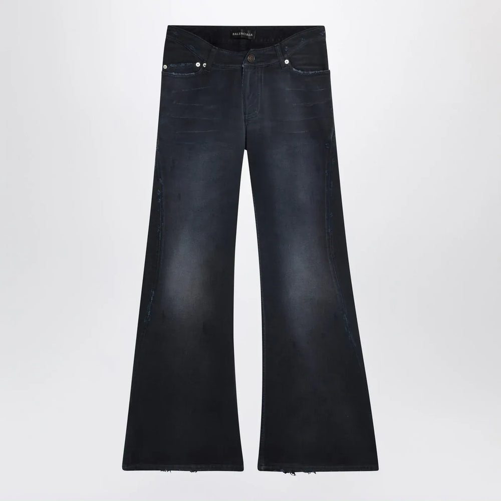 Balenciaga - Navy blue jeans with curved waist Brand Jeans 26