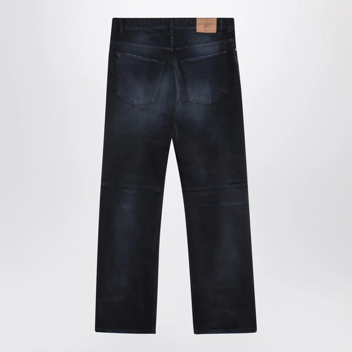 Balenciaga - Wide-leg blue washed-effect jeans Brand Jeans