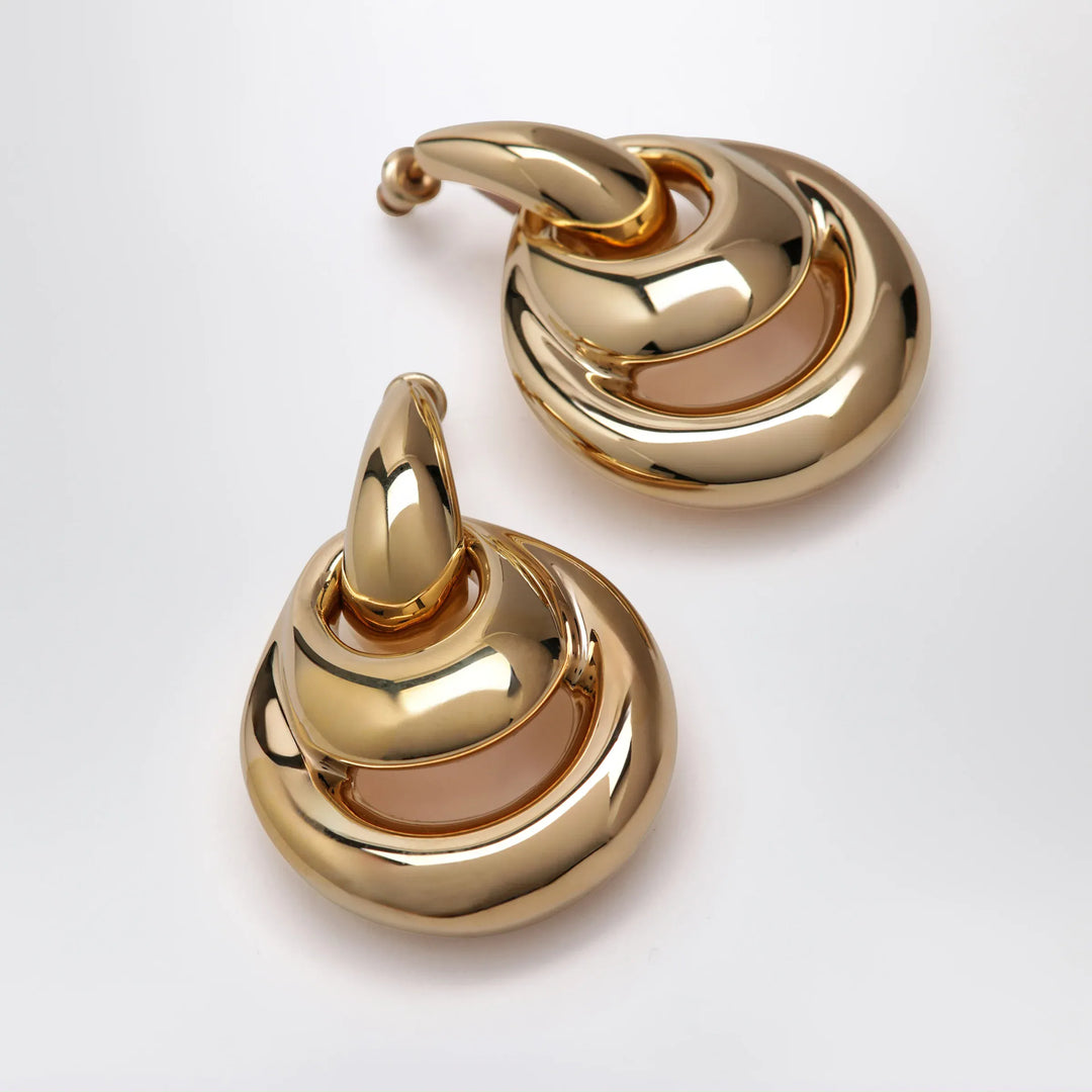 PANCONESI - Gold-Tone Blow Up Drop Earrings Brand Jewelry U