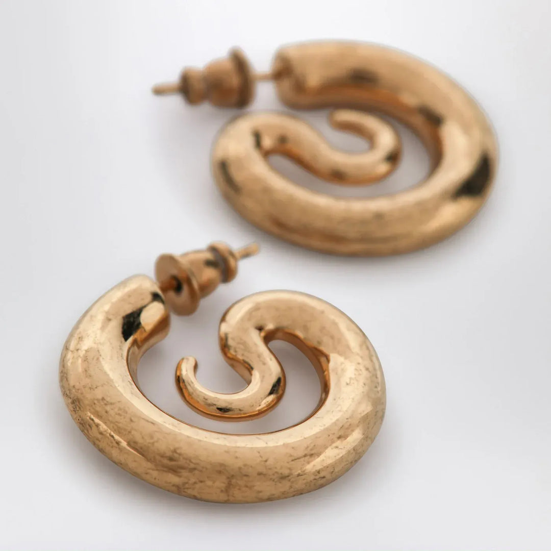 PANCONESI - Serpent Hoops Extra Small earrings in gold tone Brand Jewelry U