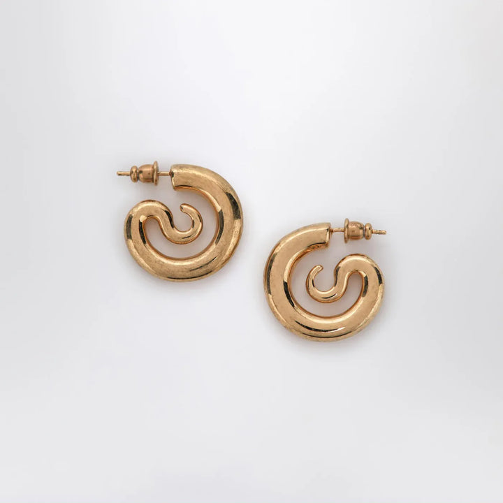PANCONESI - Serpent Hoops Extra Small earrings in gold tone Brand Jewelry U