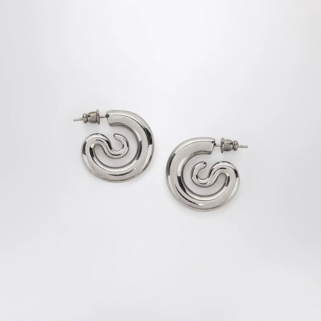 PANCONESI - Serpent Hoops Extra Small earrings in silver tone Brand Jewelry TU