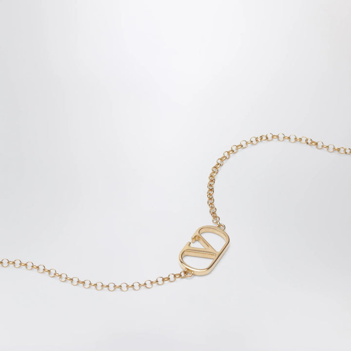 Valentino Garavani - VLogo Signature bracelet in gold-tone brass Brand Jewelry