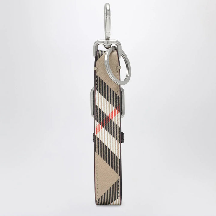 Burberry - Beige Check keychain Brand Keychains TU
