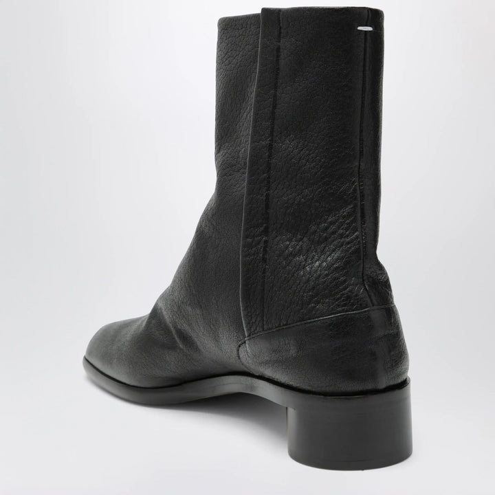 Maison Margiela - Tabi leather ankle boots in black Brand