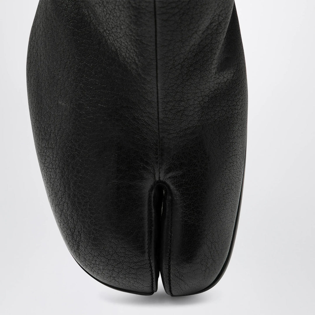 Maison Margiela - Tabi leather ankle boots in black Brand