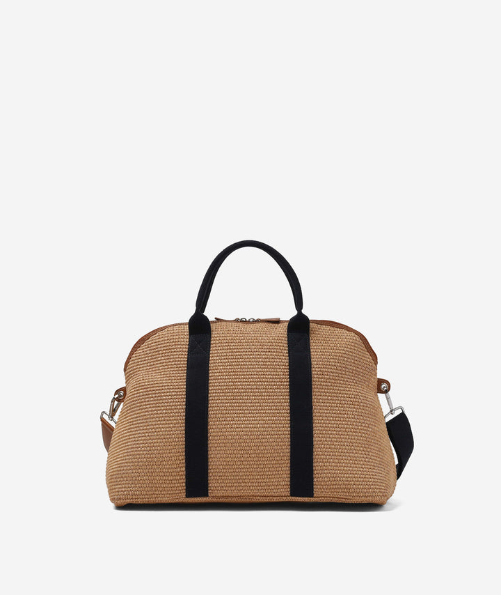 My Style Bags My Style Bags London Duffel Straw Travel Bag - Black My Style Bags Personalised London Duffel Straw Travel Bag - Black Brand