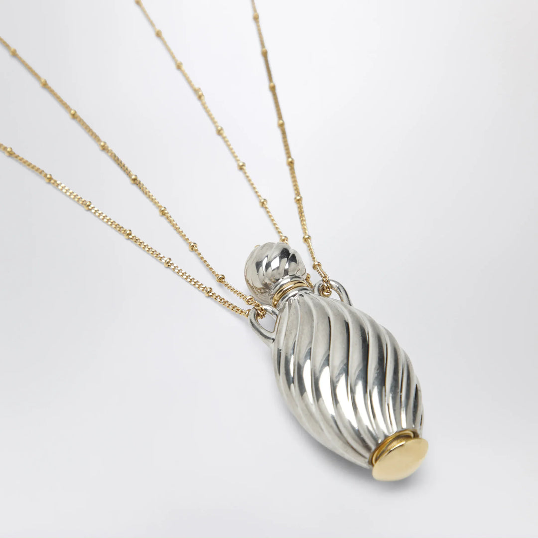 Chloé - Gold- and silver-plated brass bottle pendant necklace Brand Necklace U