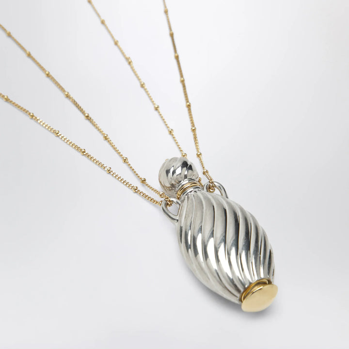 Chloé - Gold- and silver-plated brass bottle pendant necklace Brand Necklace U